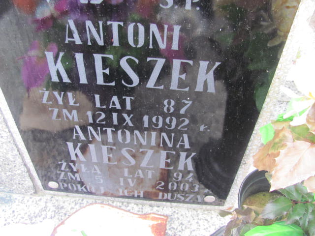 Antonina Kieszek Biała Rawska - Grobonet - Wyszukiwarka osób pochowanych