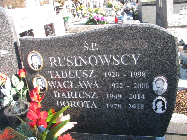 Dorota Rusinowska 1978 Biała Rawska - Grobonet - Wyszukiwarka osób pochowanych