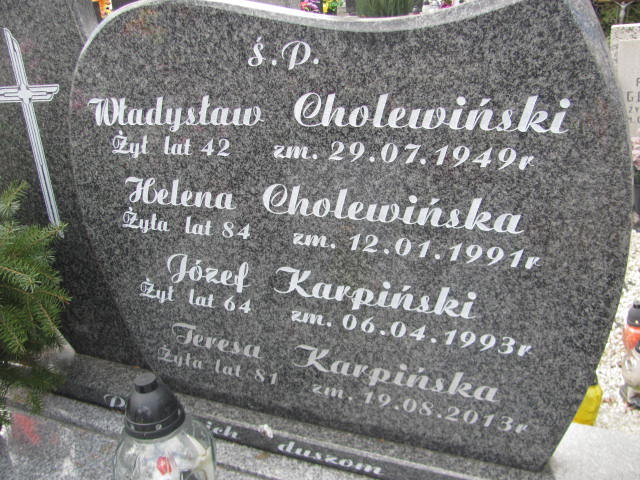 Helena Cholewińska Biała Rawska - Grobonet - Wyszukiwarka osób pochowanych