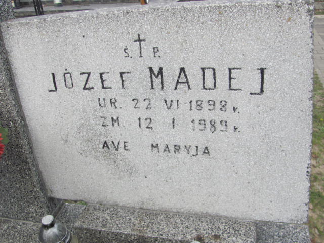 Józef Madej 1898 Biała Rawska - Grobonet - Wyszukiwarka osób pochowanych