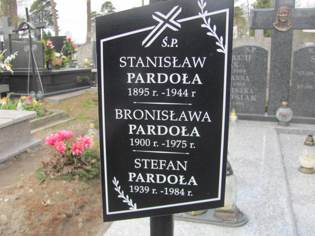Stanisław Pardoła 1894 Biała Rawska - Grobonet - Wyszukiwarka osób pochowanych