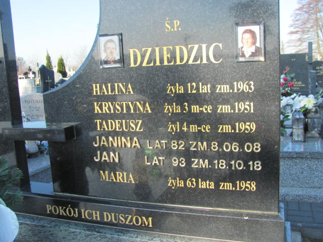 Halina Dziedzic Biała Rawska - Grobonet - Wyszukiwarka osób pochowanych