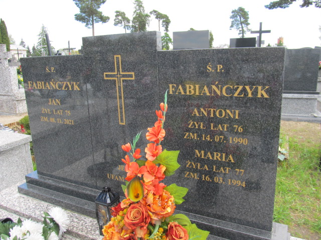 Jan Fabiańczyk 1946 Biała Rawska - Grobonet - Wyszukiwarka osób pochowanych
