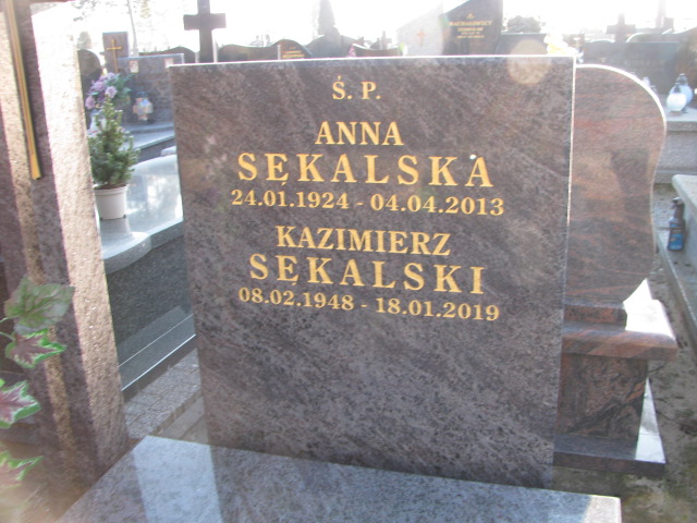 Anna Sękalska 1924 Biała Rawska - Grobonet - Wyszukiwarka osób pochowanych