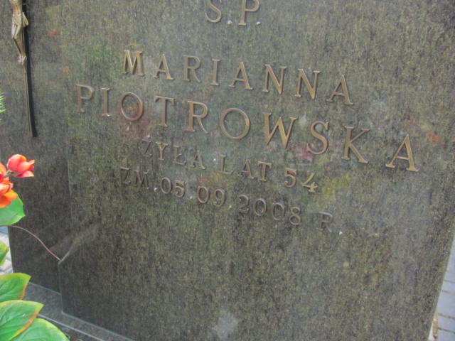 Marianna Piotrowska 1954 Biała Rawska - Grobonet - Wyszukiwarka osób pochowanych