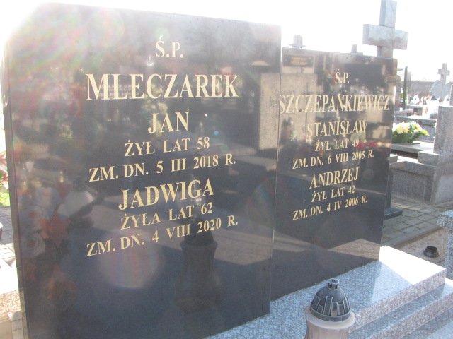 Jadwiga Mleczarek  1958 Biała Rawska - Grobonet - Wyszukiwarka osób pochowanych
