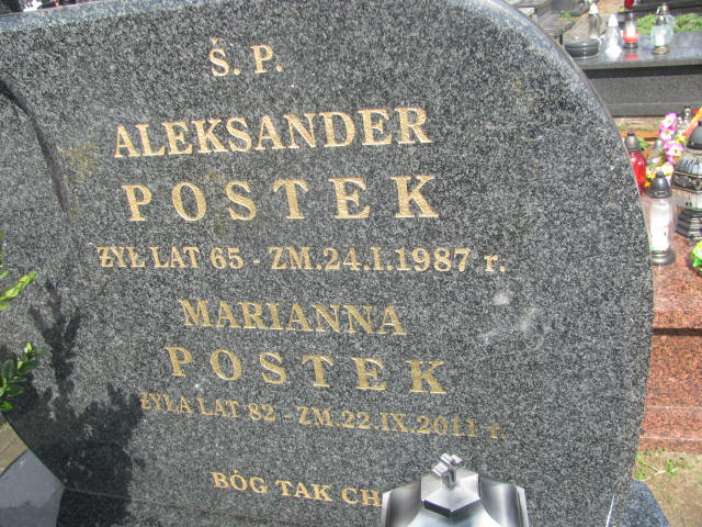 Marianna Postek Biała Rawska - Grobonet - Wyszukiwarka osób pochowanych